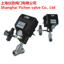 Pneumatic Angle Seat Valve with Positioner